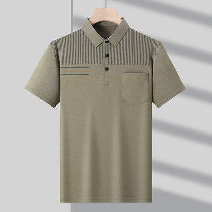Camiseta delgada, transpirable e informal de manga corta para hombres