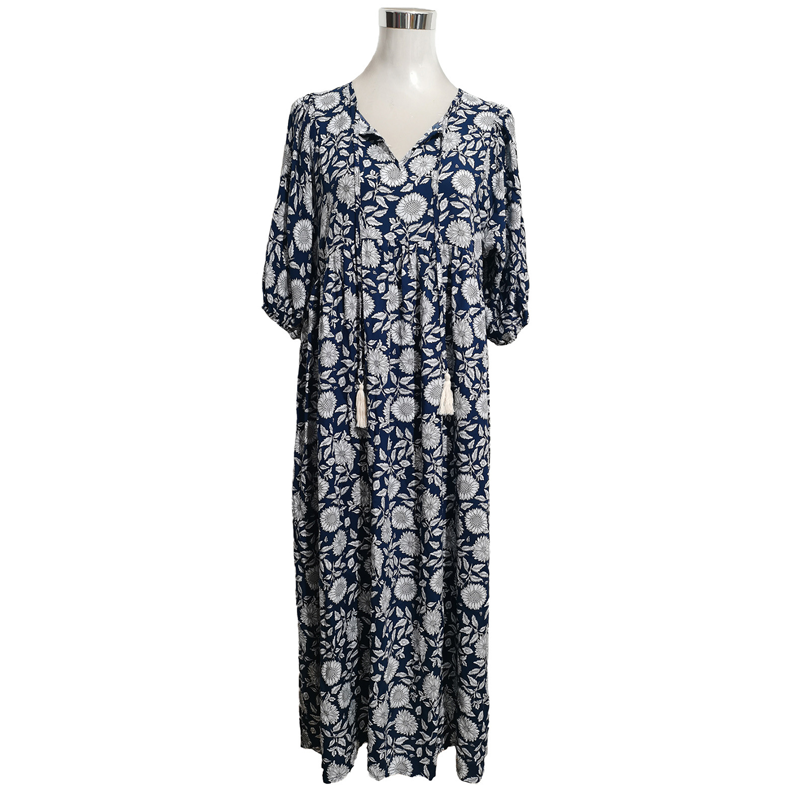 👗🌸 ‌SOMMERLICHE BLÜTENPRAHT: V-Ausschnitt Maxikleider mit LUXUS-CHIFFON‌ 👗🌸