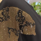 Damen lässiges elegantes Oberteil mit Druck und V-Ausschnitt