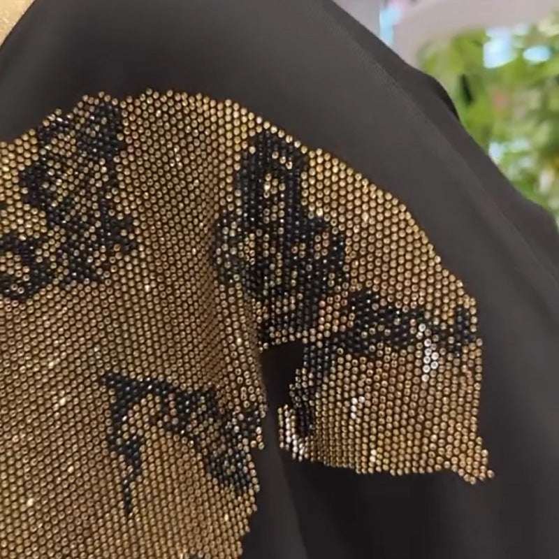 Damen lässiges elegantes Oberteil mit Druck und V-Ausschnitt