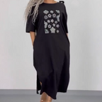 🔥Sommer-Neuankünfte🔥Lässiges, locker geschnittenes Damen-Maxikleid mit Taschen