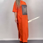 🔥Sommer-Neuankünfte🔥Lässiges, locker geschnittenes Damen-Maxikleid mit Taschen