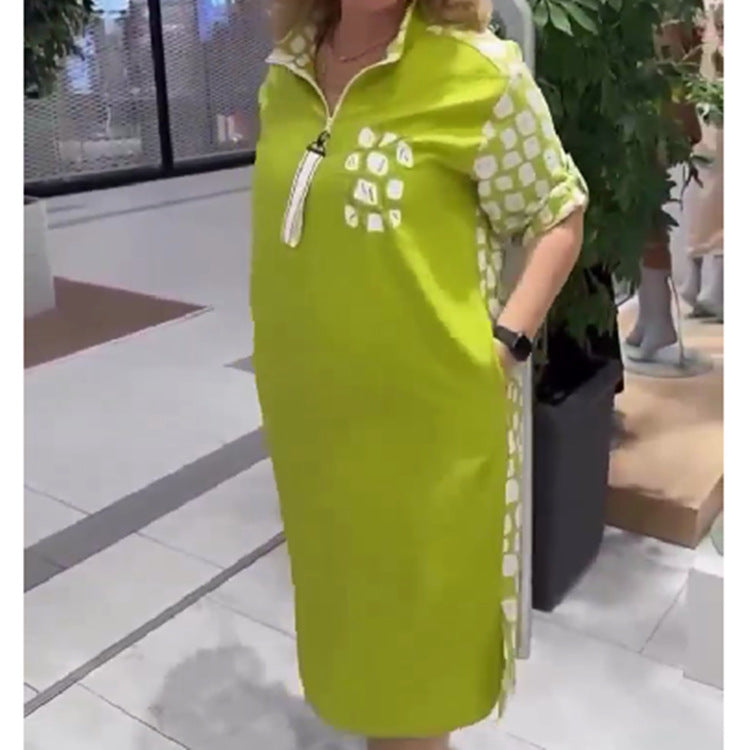 Vestido de Knielang con mosaicos para mujeres