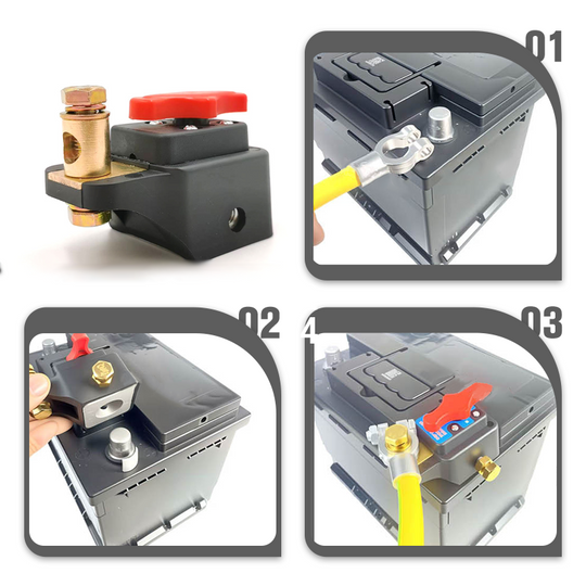 Universal-Trennschalter für Autobatterien mit 12–24 V