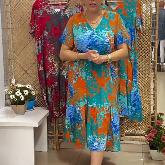 🌸Vestido multifuncional con estampado floral. 🌸– Chaqueta de transición para oficina/vacaciones/senderismo