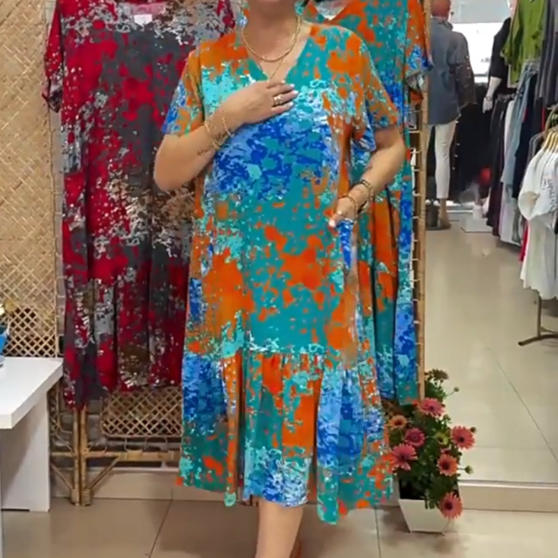 🌸Multifunktionskleid mit Blumenprint 🌸– Übergangsjacke für Büro/Urlaub/Wandern