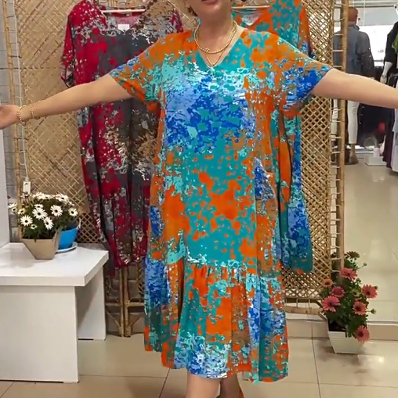 🌸Multifunktionskleid mit Blumenprint 🌸– Übergangsjacke für Büro/Urlaub/Wandern