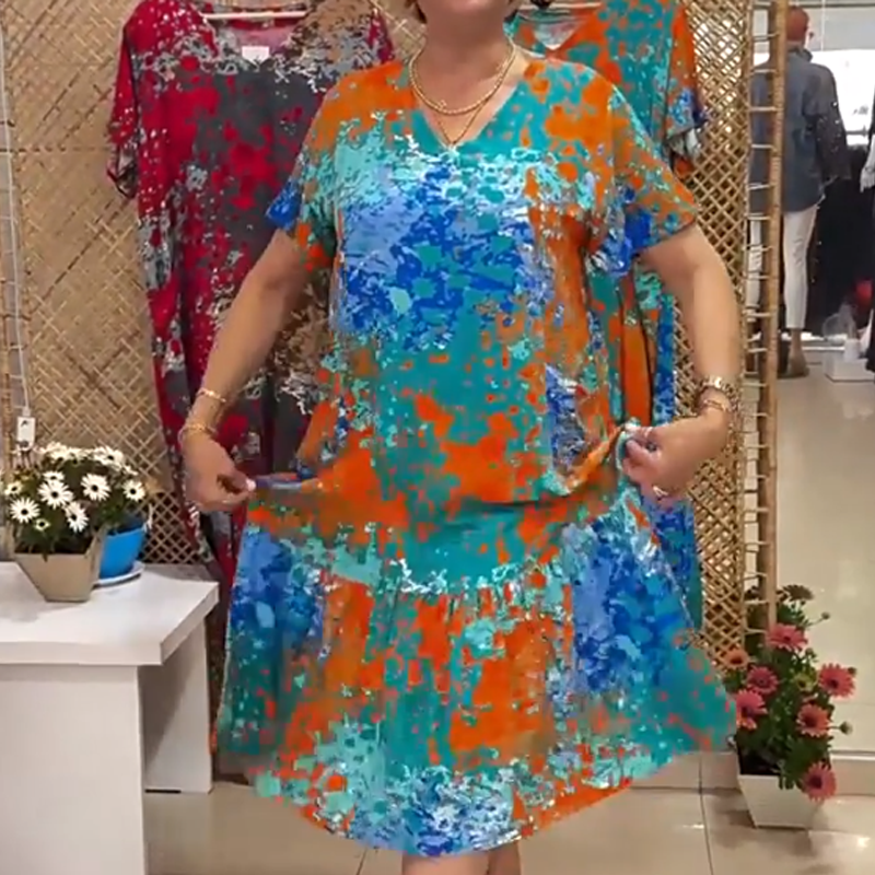 🌸Multifunktionskleid mit Blumenprint 🌸– Übergangsjacke für Büro/Urlaub/Wandern