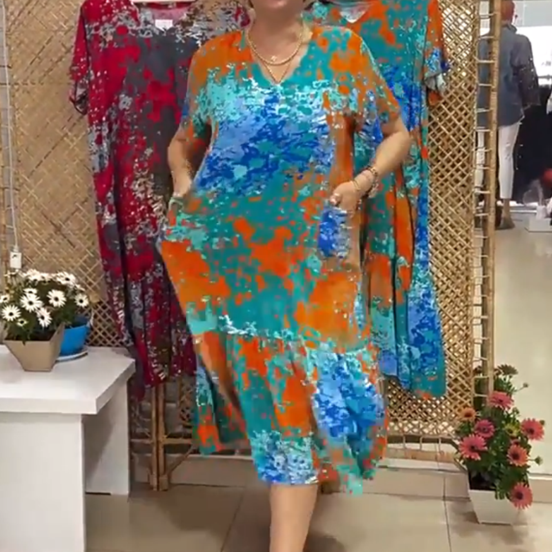 🌸Multifunktionskleid mit Blumenprint 🌸– Übergangsjacke für Büro/Urlaub/Wandern