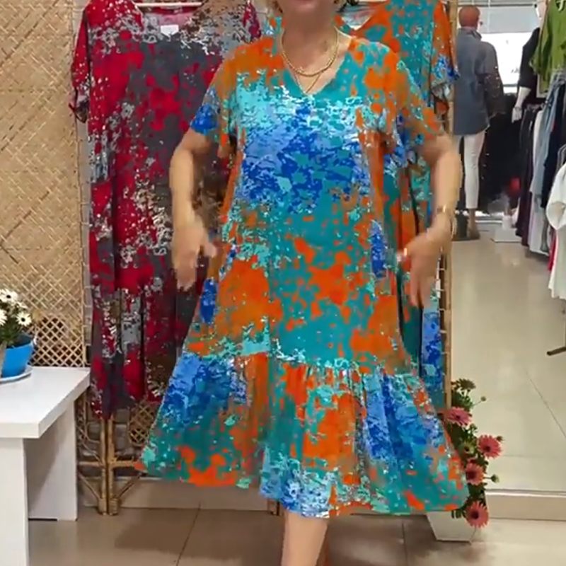 🌸Multifunktionskleid mit Blumenprint 🌸– Übergangsjacke für Büro/Urlaub/Wandern