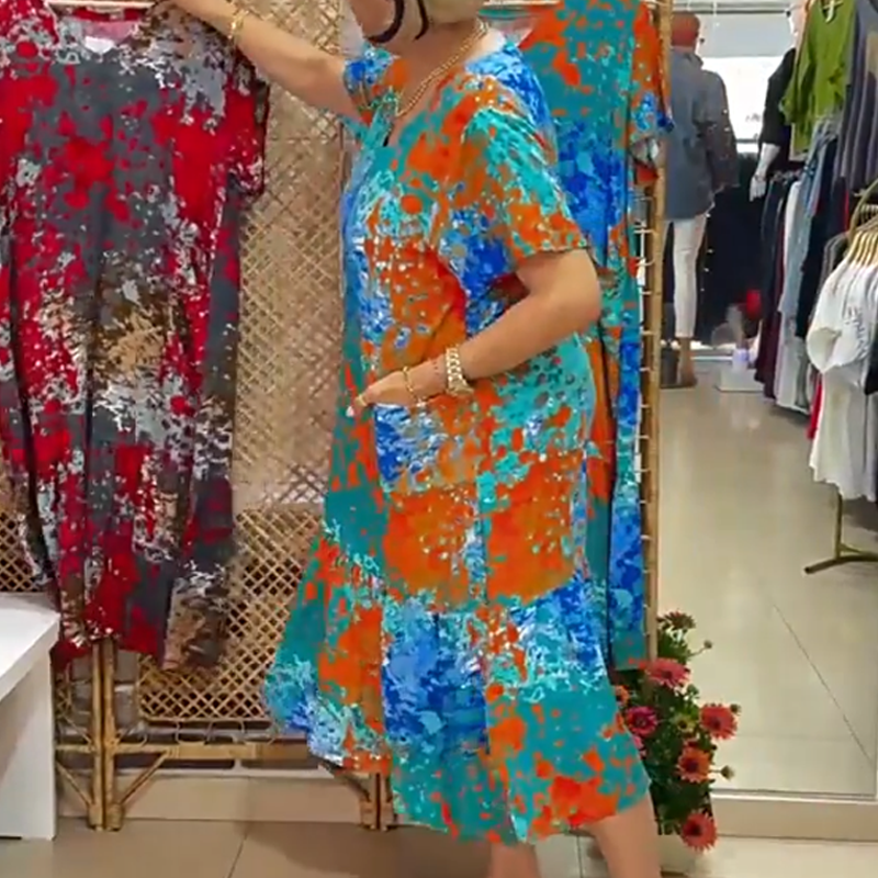🌸Multifunktionskleid mit Blumenprint 🌸– Übergangsjacke für Büro/Urlaub/Wandern