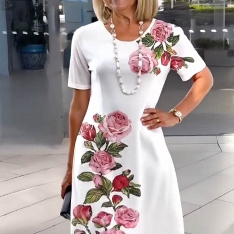 🌸spring -Specials💐 Rose Bloom Kurzarmedkleid