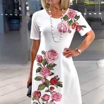 🌸spring -Specials💐 Rose Bloom Kurzarmedkleid
