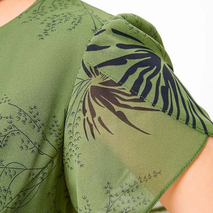 🔥 Damen A-Linie Midikleid mit Gürtel 🌸 Sommer Must-Have Blumenkleid