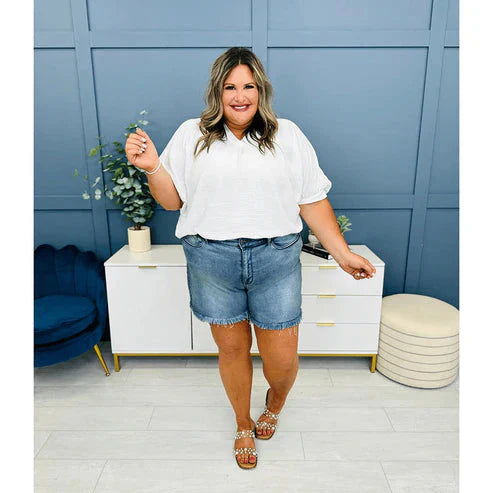 👖⏳Ausgefranster Saum, Abgeschnittene Jeansshorts Mit Hohem Aufstieg💥💥Befristetes Angebot: 50% Rabatt auf Bestellungen
