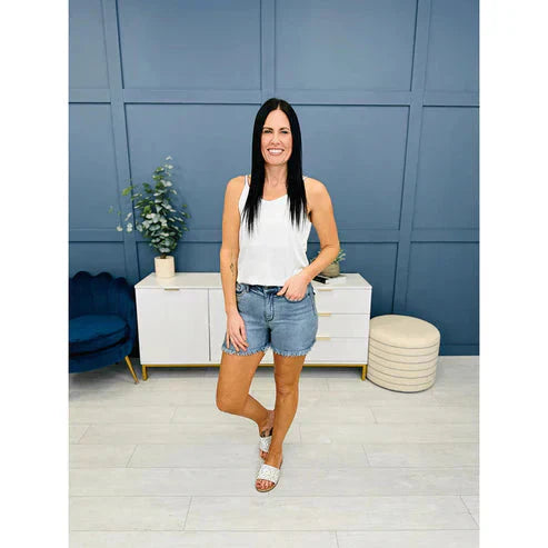 👖⏳Ausgefranster Saum, Abgeschnittene Jeansshorts Mit Hohem Aufstieg💥💥Befristetes Angebot: 50% Rabatt auf Bestellungen