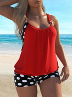 🏖️ Heißer Sommer – 49 % RABATT 👙 Zweiteiliges Damen-Bikini-Set mit Polka-Dots