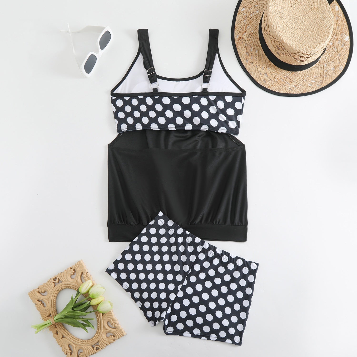 🏖️ Heißer Sommer – 49 % RABATT 👙 Zweiteiliges Damen-Bikini-Set mit Polka-Dots