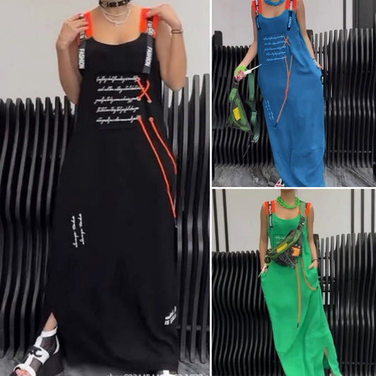 💖49% DE DESCUENTO💖Vestido casual sin mangas estampado para mujer