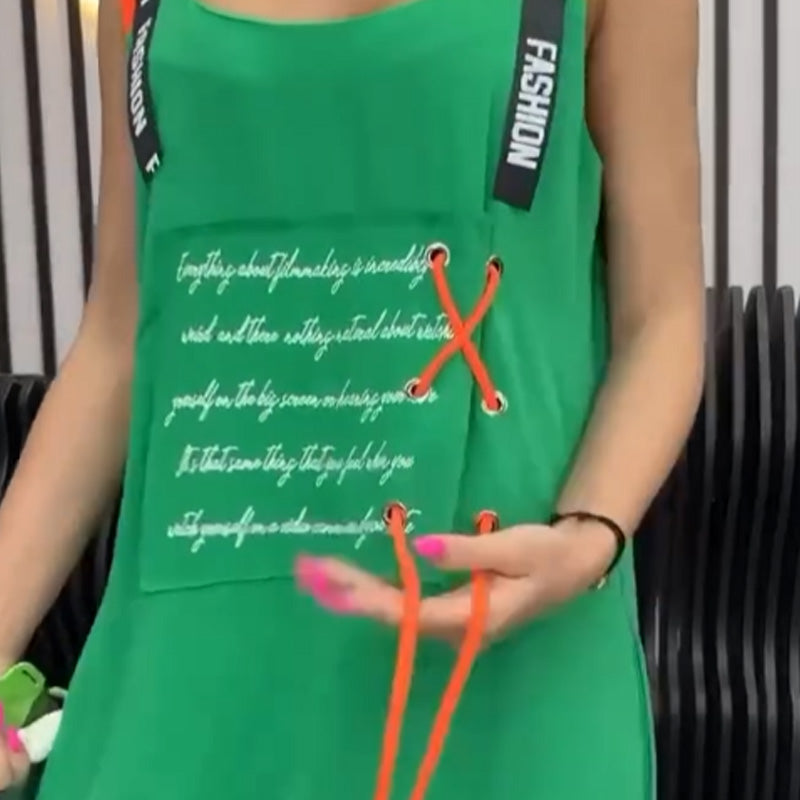 💖49% DE DESCUENTO💖Vestido casual sin mangas estampado para mujer