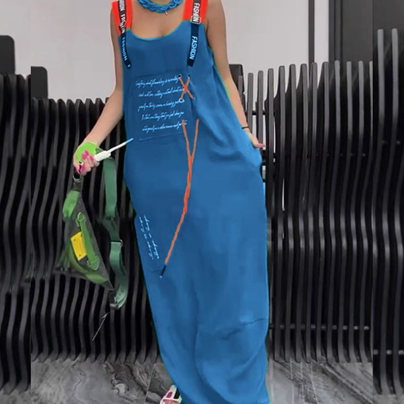 💖49% RABATT💖Lässiges bedrucktes ärmelloses Kleid für Frauen