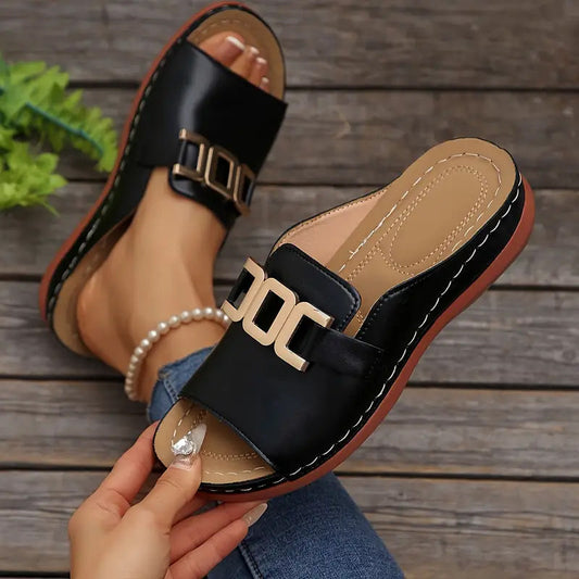 💞Máxima comodidad: cómodas sandalias ortopédicas de cuña para mujer.