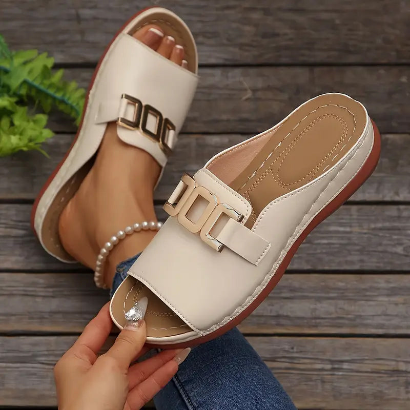 💞Máxima comodidad: cómodas sandalias ortopédicas de cuña para mujer.