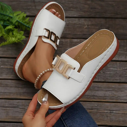 💞Máxima comodidad: cómodas sandalias ortopédicas de cuña para mujer.