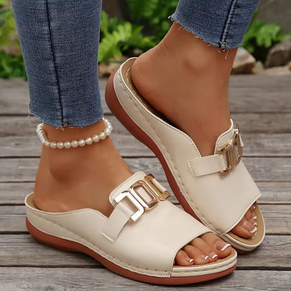 💞Máxima comodidad: cómodas sandalias ortopédicas de cuña para mujer.