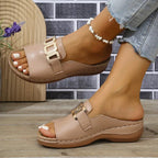 💞Bester Komfort – Bequeme orthopädische Keilsandalen für Damen