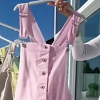 ❤️Süße und lässige Damen-Latzhose in Unifarben mit verstellbaren Trägern