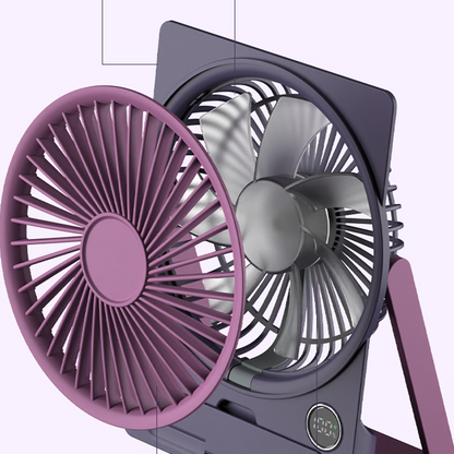 🌬️💨 Ultradünner USB-Miniventilator - Wiederaufladbar & Tragbar!🔋