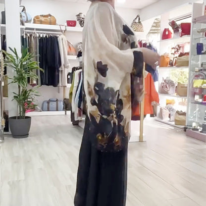 💖Top casual estampado de cuello redondo para mujer