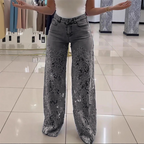 💃Sommermode vorwärts🌸Gespleißte Jeans mit Spitze🔥