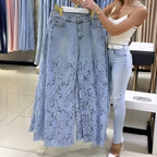 💃Sommermode vorwärts🌸Gespleißte Jeans mit Spitze🔥