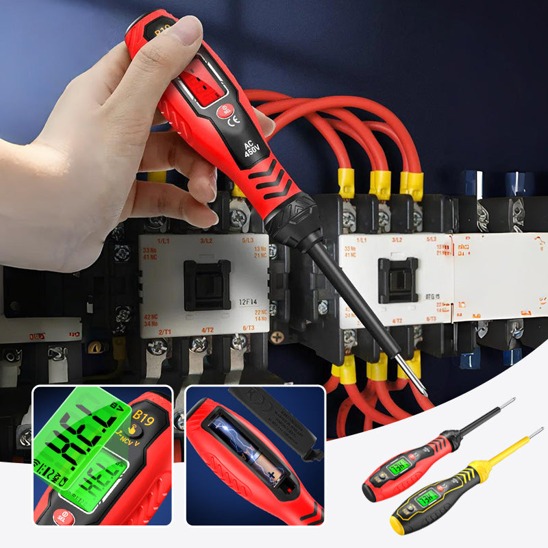 ✍️⚡Comprobador de tensión inteligente sin contacto: una herramienta segura y eficaz para electricistas.💡