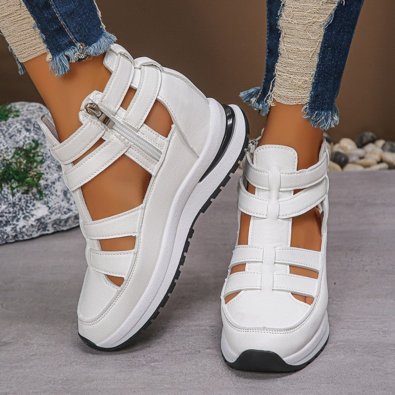 🔥Letzter Tag 60% Rabatt - Bequeme leichte Wedges mit seitlichem Reißverschluss