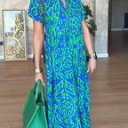 Lässiges Damenkleid mit Print und A-Linien-Schnitt