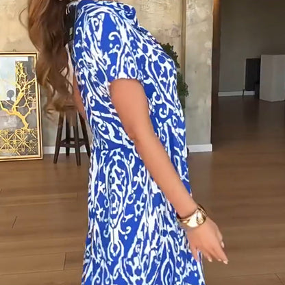 Vestido para mujeres casual con estampado y corte A