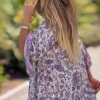 💞Was soll ich morgen anziehen?👗Damen Floral V-Neck Dress