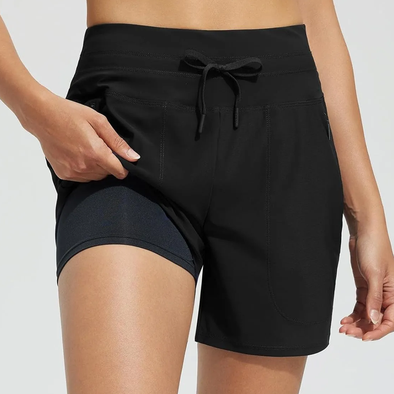 ⏰Descuento por tiempo limitado☀️Pantalones cortos deportivos con bolsillos para mujer💯