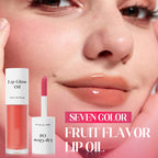 Obst- und Blumen-Dufthydratierender Lippenöl mit leuchtendem Finish