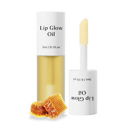 Obst- und Blumen-Dufthydratierender Lippenöl mit leuchtendem Finish