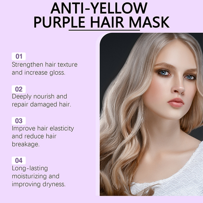 ⏳Begrenzte Zeit 50% Rabatt💥Lila Maske gegen gelbes Haar 💜 Verabschieden Sie sich von roten Highlights! 💜