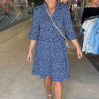 🎉 Summer Sale 55% off 🛍️Women's Trendy Leopard Print V-Neck Loose Fit Dress