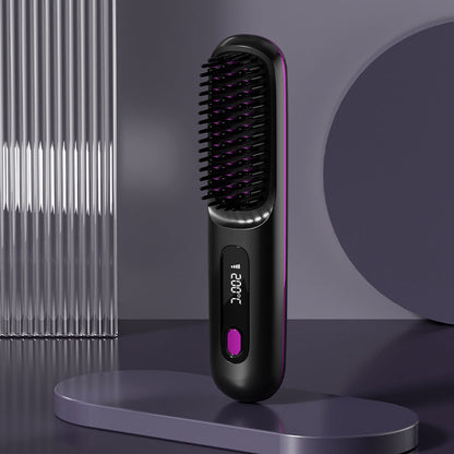 ✨Letzter Tag Sonderpreis €29.99!!💥Kabelloser Keramik-Heiz-Haarglättungskamm💇‍♀️