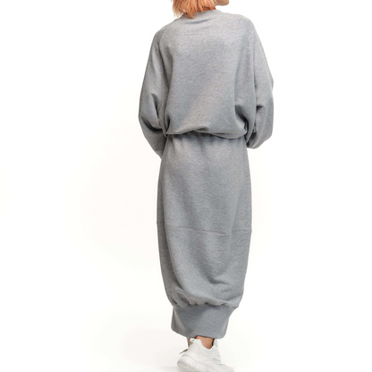 2-teiliges Set aus Rundhals-Sweatshirt und Rock für Damen