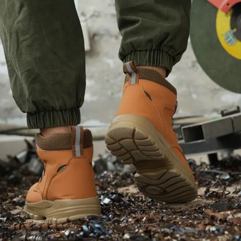 🔥Versandkostenfrei - Rutschfeste, leichte Sicherheitsstiefel der Klasse S3 für Unisex, ✅👍 mit stoßfesten Spikes, Anti-Smash- und Anti-Kompressions-Funktion