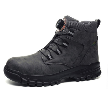 🔥Versandkostenfrei - Rutschfeste, leichte Sicherheitsstiefel der Klasse S3 für Unisex, ✅👍 mit stoßfesten Spikes, Anti-Smash- und Anti-Kompressions-Funktion