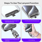 2 IN 1 Cell Phone Lanyard Fast Charging Data Cable